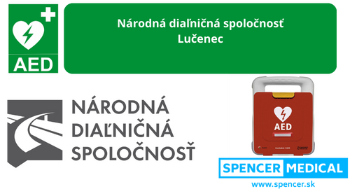 AED Defibrilátor Národná diaľničná spoločnosť Lučenec